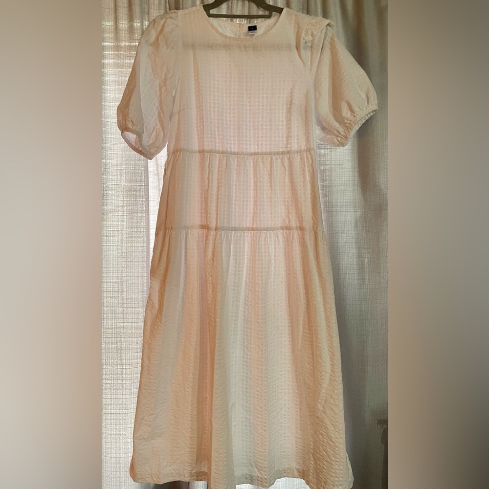 White midi summer dress